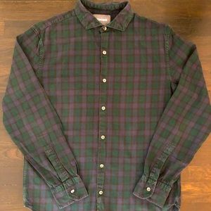 Bonobos plaid shirt, size S